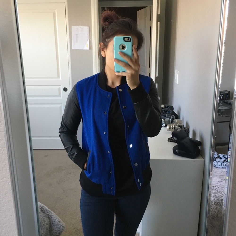 F21 LETTERMAN JACKET